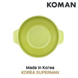 [KOMAN] Avocado Titanium Coated Wok with two handles 28cm-6-Layers Coationg Frying Pan - Made in Korea